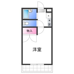 レオパレス二色の浜A棟の物件間取画像